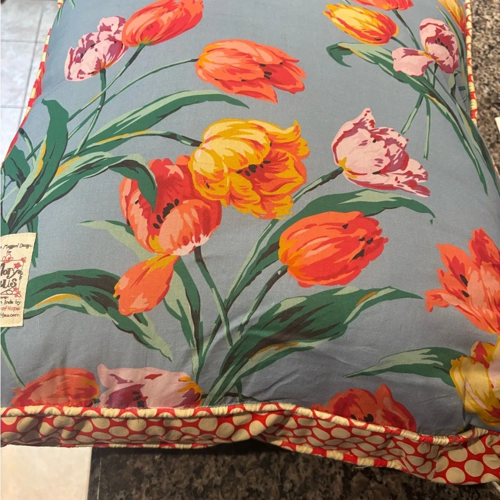 Floral Bunny Large Decorative Pillow!!!